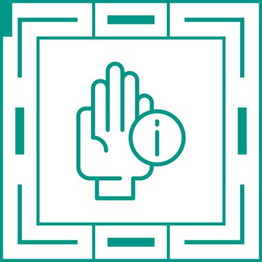 el hareketi ve Bilgi simgesi 