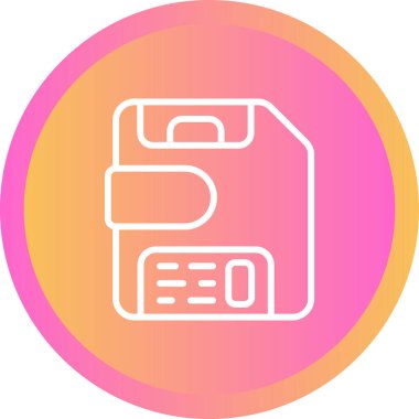 veri simgesi vektör illüstrasyonunu kaydet 