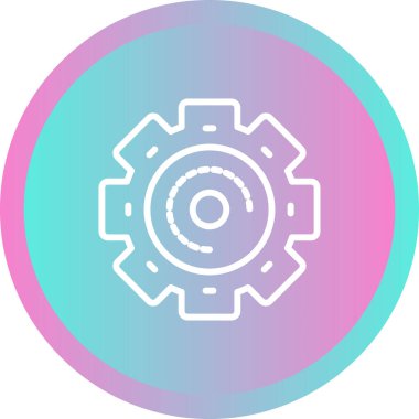 Teçhizat Web simgesi basit illüstrasyon