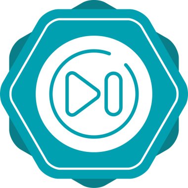 Hızlı ileri düğme vektör illüstrasyonu