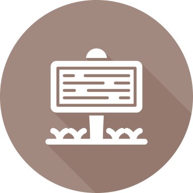 Tahta. Web simgesi basit illüstrasyon