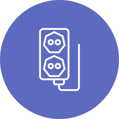 soket simgesi web basit illüstrasyon