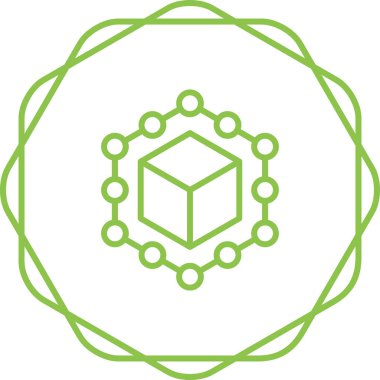 Tedarik zinciri yönetim web simgesi vektör illüstrasyonuName