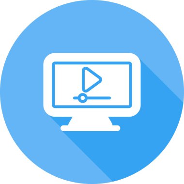  Video simgesinin vektör illüstrasyonu