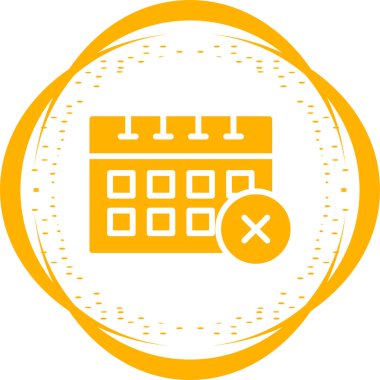 Takvim. Web simgesi basit illüstrasyon 