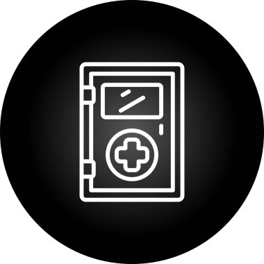 Kapı simgesinin vektör illüstrasyonu