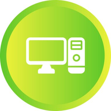 bilgisayar simgesi, vektör illüstrasyonu basit tasarım