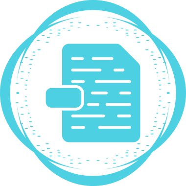 Dosya simgesinin vektör illüstrasyonu 