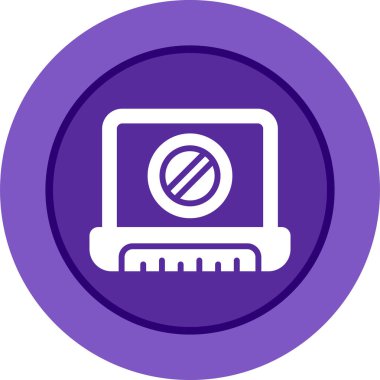 dizüstü bilgisayar simgesi, vektör illüstrasyonu basit tasarım