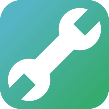 İngiliz anahtarı. Web simgesi basit illüstrasyon