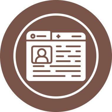 beyaz arkaplanda izole edilmiş ana hat biçiminde hesap kartı simgesi. 