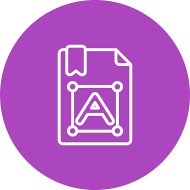 Metin sembolü vektör illüstrasyonu 