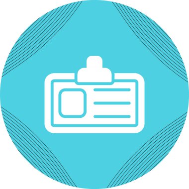 Kartvizit simgesinin vektör illüstrasyonu 