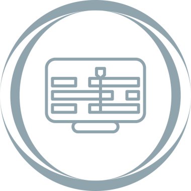 Zaman Çizgisi Web simgesi vektör çizimi