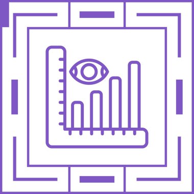 Açıklayıcı Analiz simgesinin vektör çizimi 