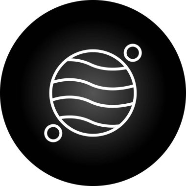 Gezegen simge vektör çizim 