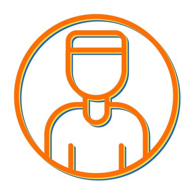 kullanıcı avatar simgesi vektör çizimi