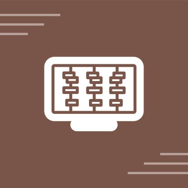Zaman Çizgisi Web simgesi vektör çizimi