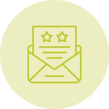 Bir harf simgesinin vektör illüstrasyonu 