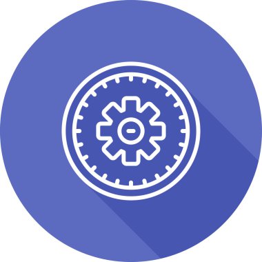 zaman yönetimi simgesi, vektör illüstrasyonu