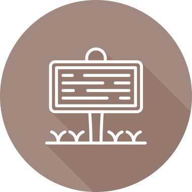 Tahta. Web simgesi basit illüstrasyon