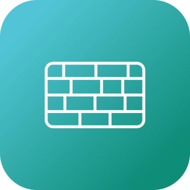 Firewall web simgesinin vektör illüstrasyonu      