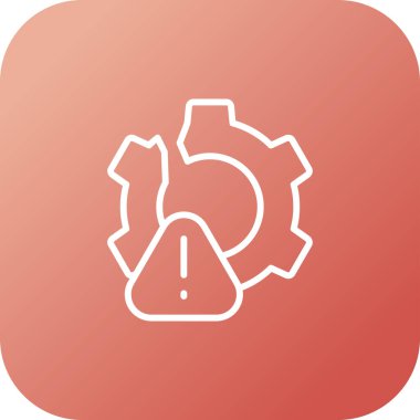 Yönetim hatası simgesi, vektör illüstrasyonu