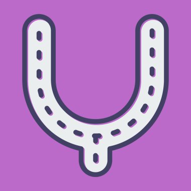 Küf modern simgesi beyaz arkaplanda izole 