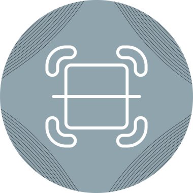 Tarayıcı. Web simgesi basit illüstrasyon