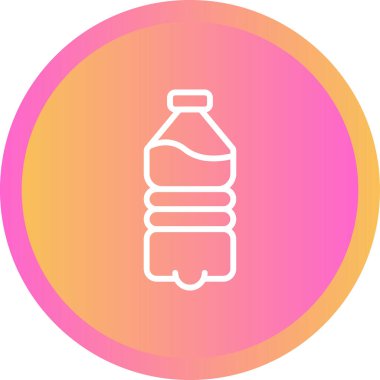 Şişe simgesinin vektör illüstrasyonu