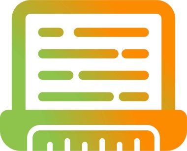 dizüstü bilgisayar simgesi, vektör illüstrasyonu basit tasarım