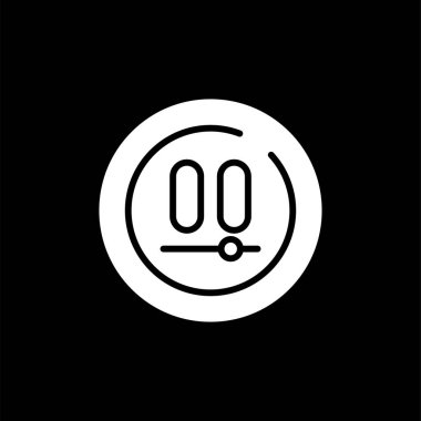 Video Duraklatma Çemberi Simge vektör çizimi