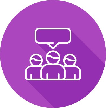 insanlar ve konuşma balonu simgesi, vektör tasarımı