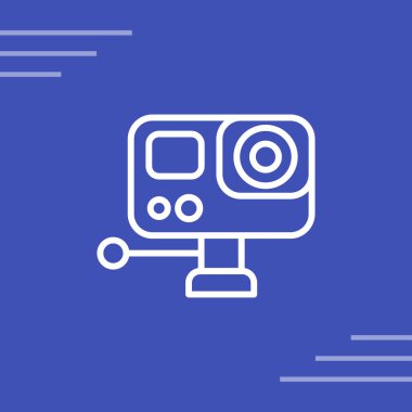 Eylem kamera simgesi, vektör çizim  