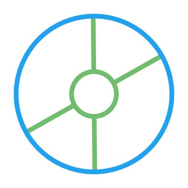 Disk modern simgesinin vektör illüstrasyonu