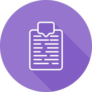 Bir Belge Etiketleme simgesinin vektör illüstrasyonu