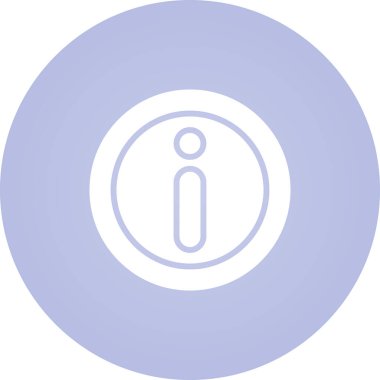 Bilgi. Web simgesi basit illüstrasyon 