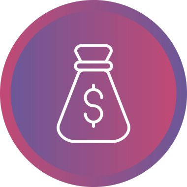 Dolarlık işaretli çuval, ağ simgesi 