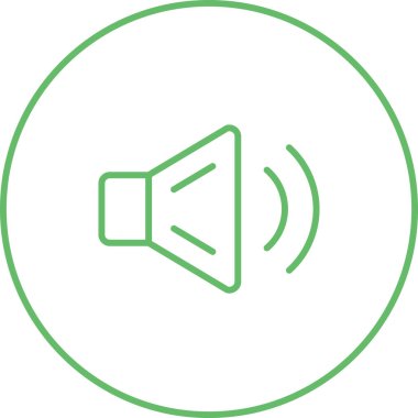 Ses hoparlörü web illüstrasyonu