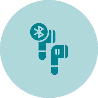Bluetooth kulaklık simgesi web illüstrasyonuName