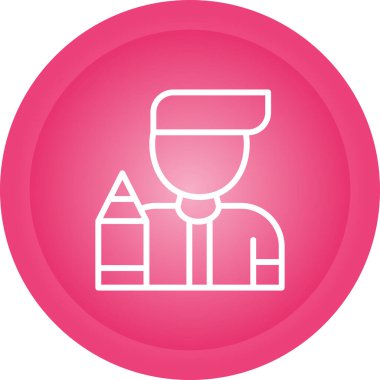 Tasarımcı web simgesi vektör illüstrasyonu