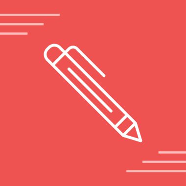 kalem simgesinin vektör illüstrasyonu 