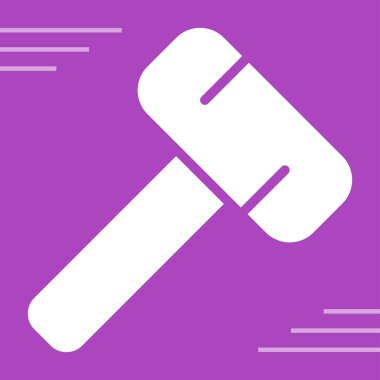 Çekiç ağı simgesi, vektör illüstrasyonu 