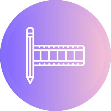 Film Düzenleme Web simgesi vektör illüstrasyonu