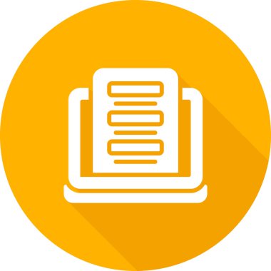 Geribildirim Biçimi Web simgesi, basit vektör illüstrasyonu