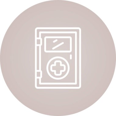 Kapı simgesinin vektör illüstrasyonu