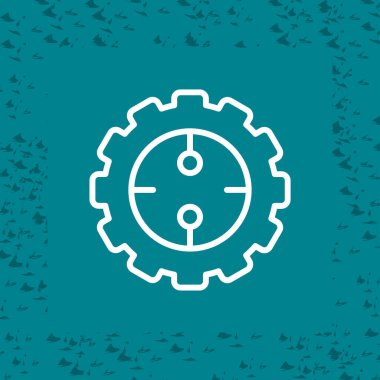 Teçhizat Web simgesi basit illüstrasyon
