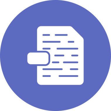 Dosya simgesinin vektör illüstrasyonu 