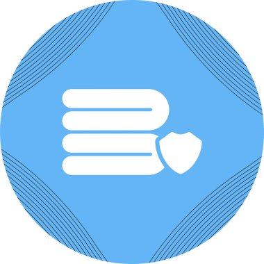 Mylar battaniye ikonu vektör illüstrasyonu 