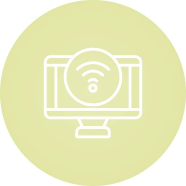 bilgisayar simgesi, vektör illüstrasyonu basit tasarım